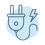 Electric cables icon