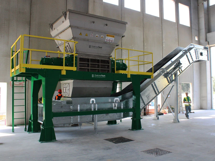 Trituratore bialbero 150 hp linea pericolosi
